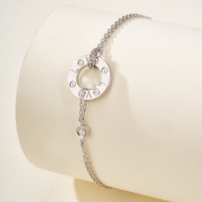 [⭐Reverie Jewels]LOVE BRACELET 2 DIAMOND
