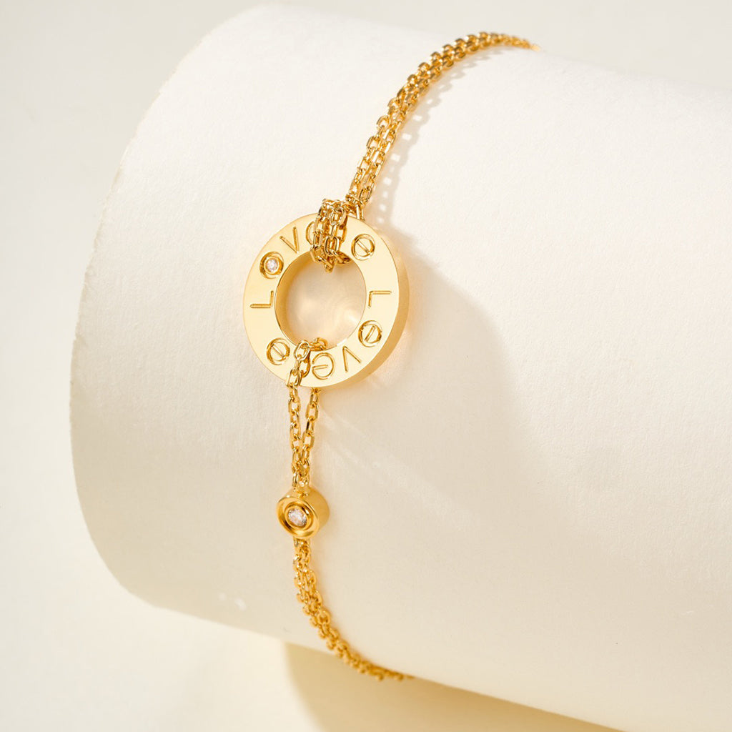 [⭐Reverie Jewels]LOVE BRACELET 2 DIAMOND