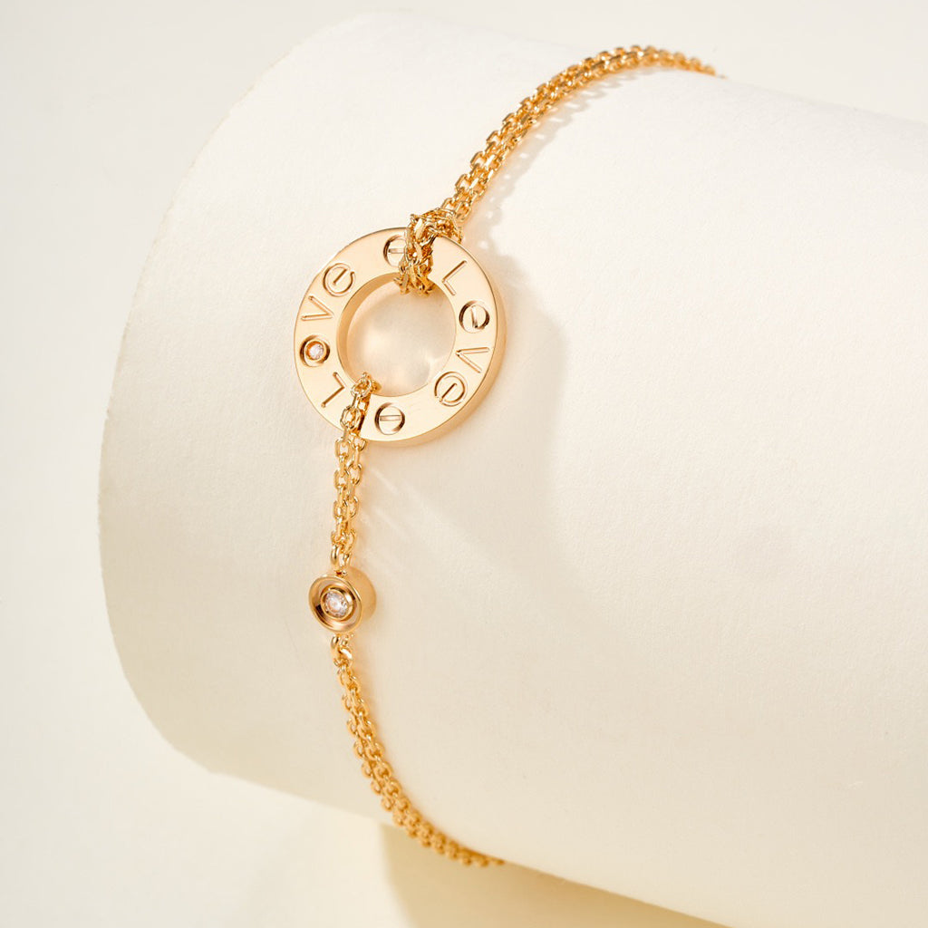 [⭐Reverie Jewels]LOVE BRACELET 2 DIAMOND