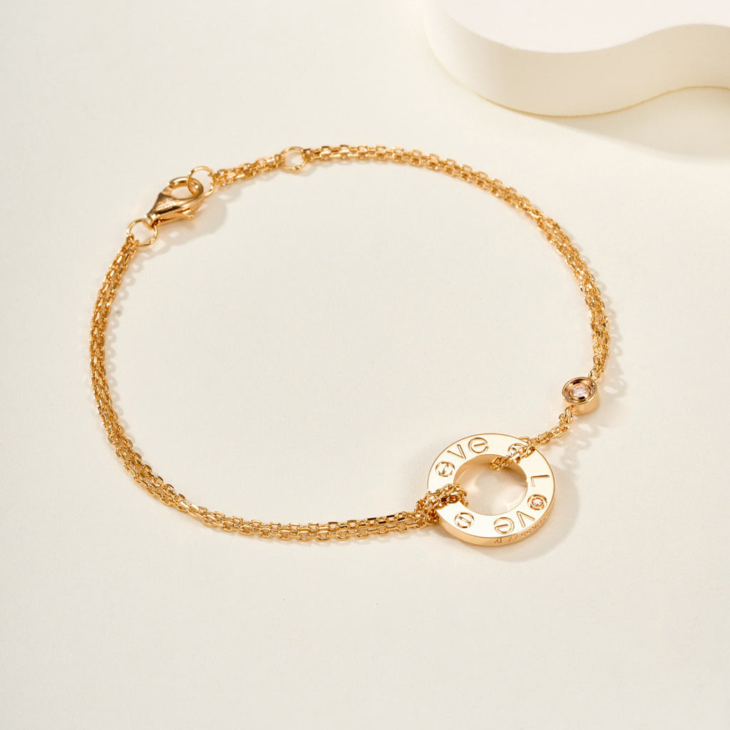 [⭐Reverie Jewels]LOVE BRACELET 2 DIAMOND