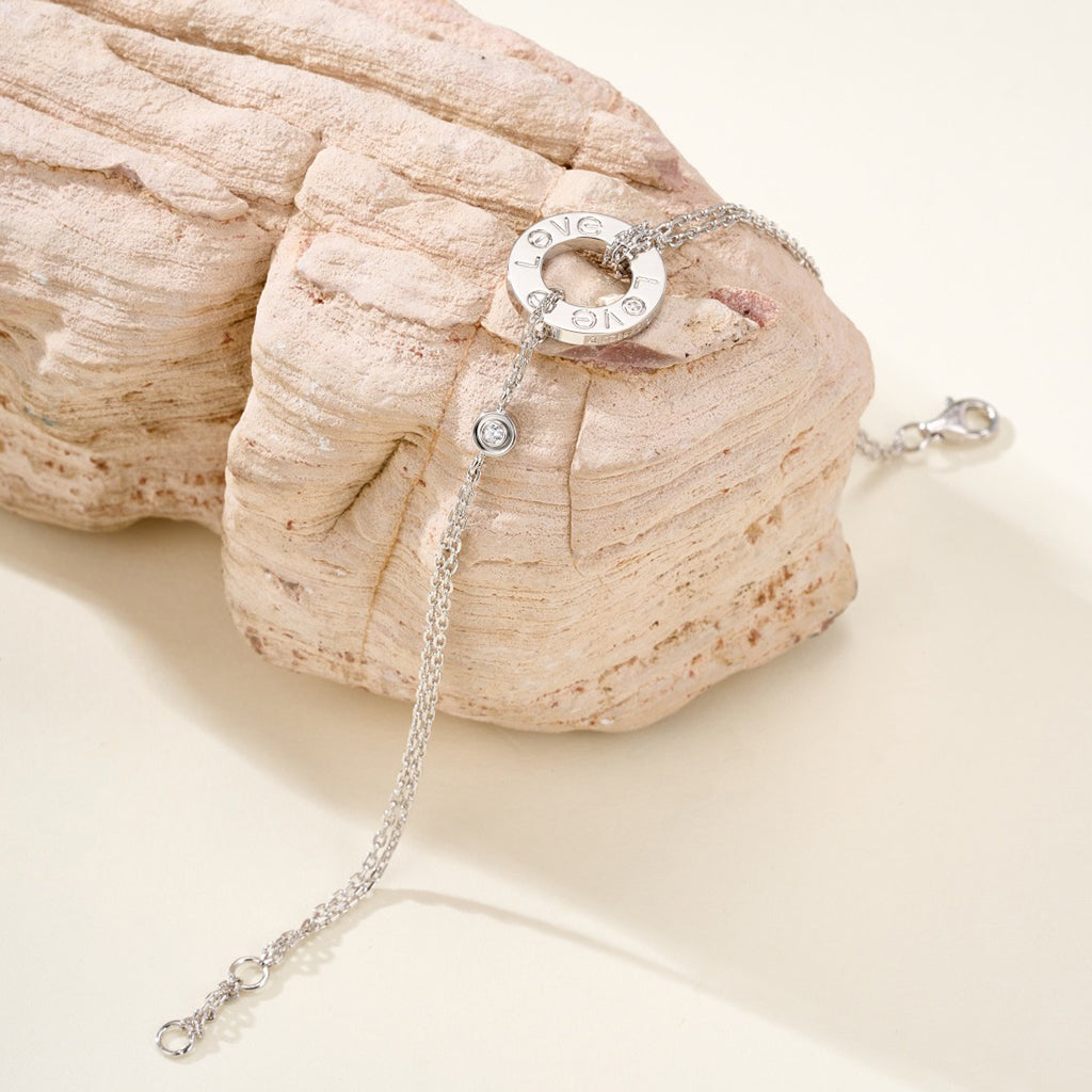 [⭐Reverie Jewels]LOVE BRACELET 2 DIAMOND