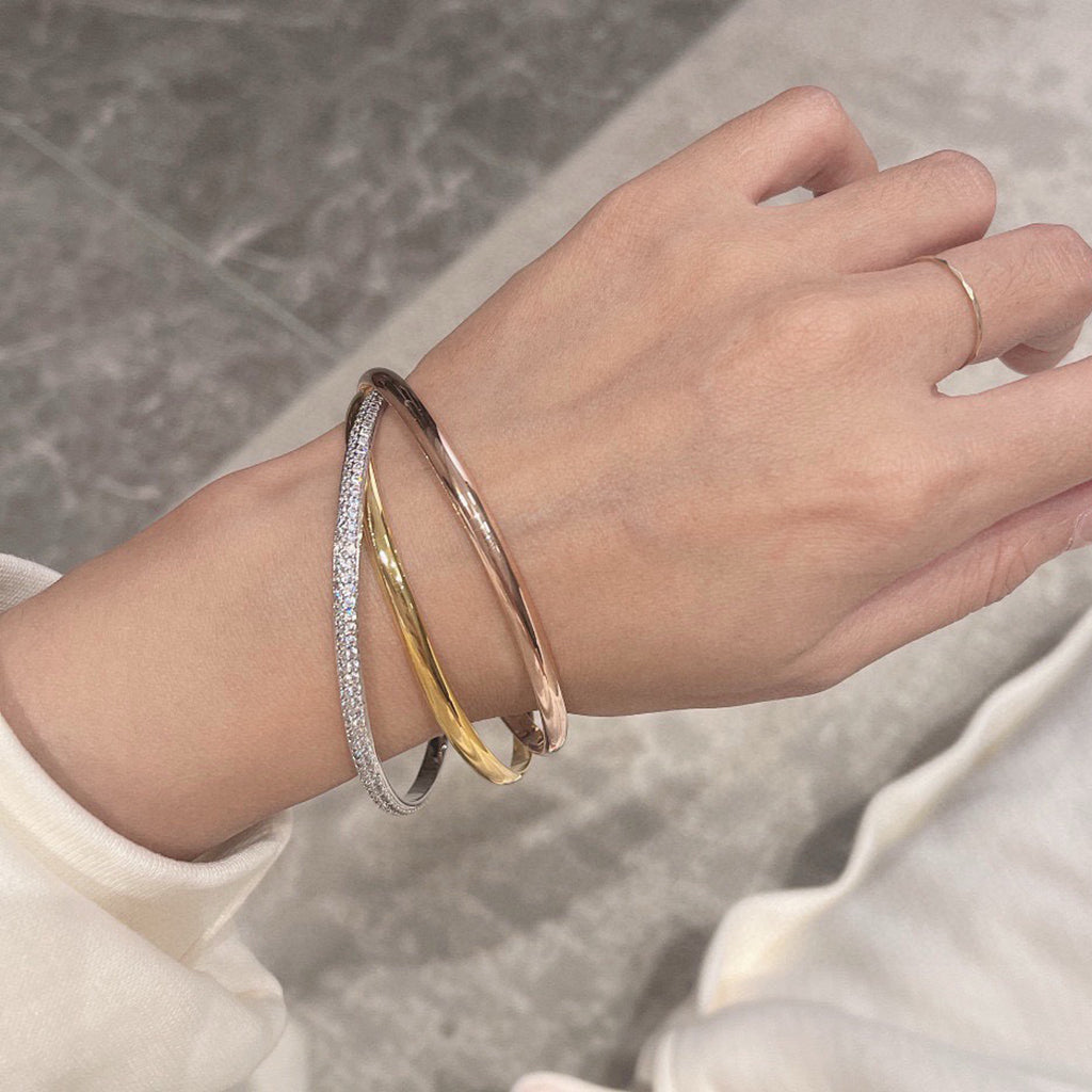 [⭐Reverie Jewels]TRINITY 2.8MM SMALL BRACELET