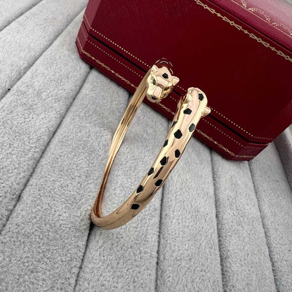 [⭐Reverie Jewels]PANTHERE DOUBLE HEADED OPEN BRACELET
