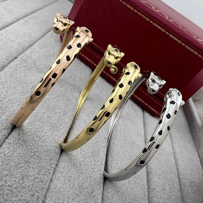 [⭐Reverie Jewels]PANTHERE DOUBLE HEADED OPEN BRACELET
