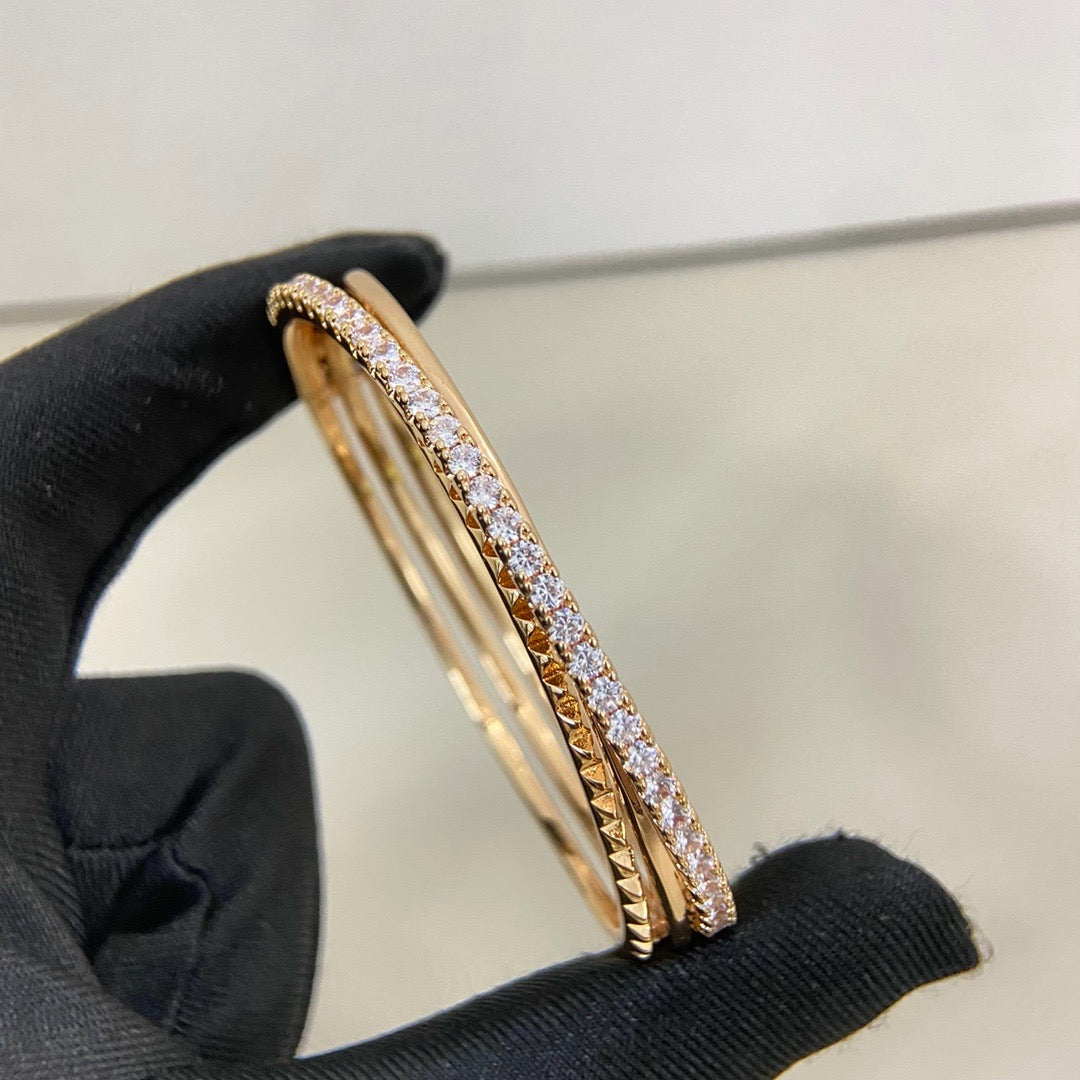 [⭐Reverie Jewels]ETINCELLE HALF-PAVED DIAMOND BRACELET