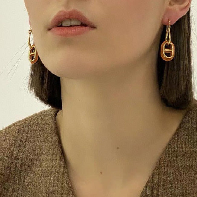 [⭐Reverie Jewels]HM O'MAILLON GOLD EARRINGS