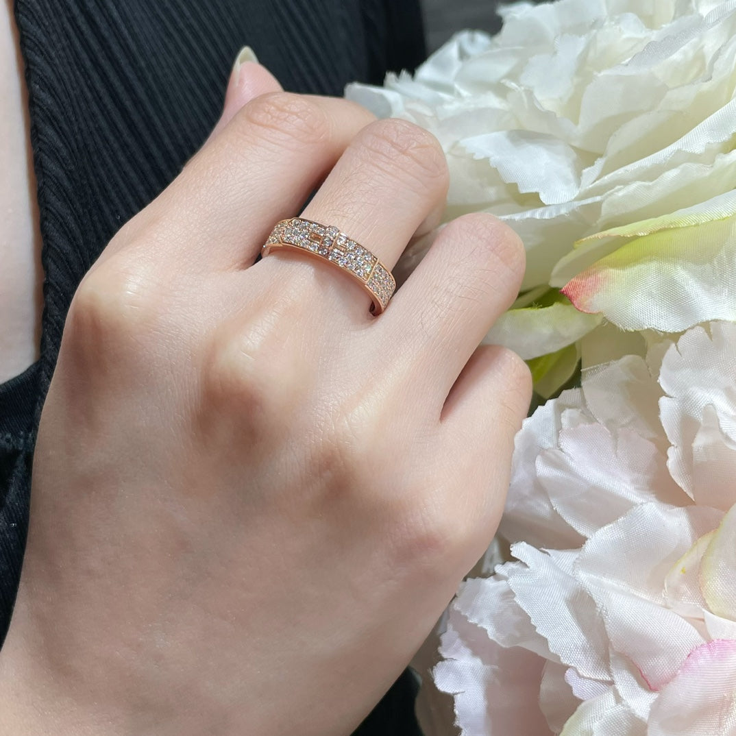 [⭐Reverie Jewels]KELLY PINK GOLD DIAMOND RING