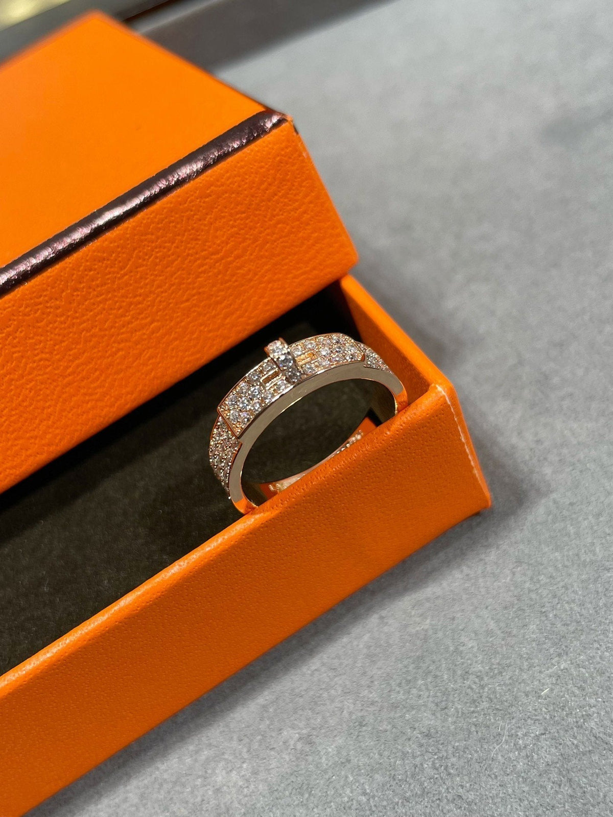 [⭐Reverie Jewels]KELLY PINK GOLD DIAMOND RING