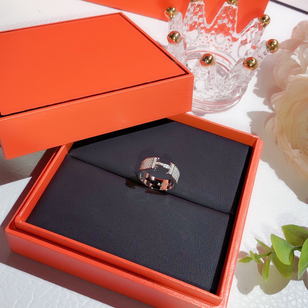 [⭐Reverie Jewels]H RING FULL DIAMOND