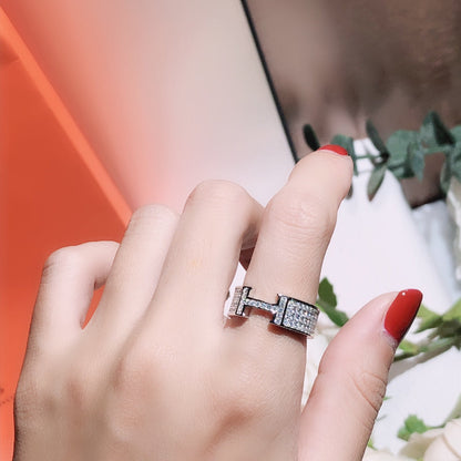 [⭐Reverie Jewels]H RING FULL DIAMOND