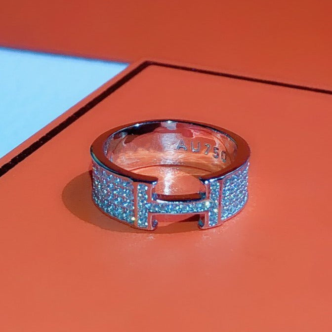 [⭐Reverie Jewels]H RING FULL DIAMOND