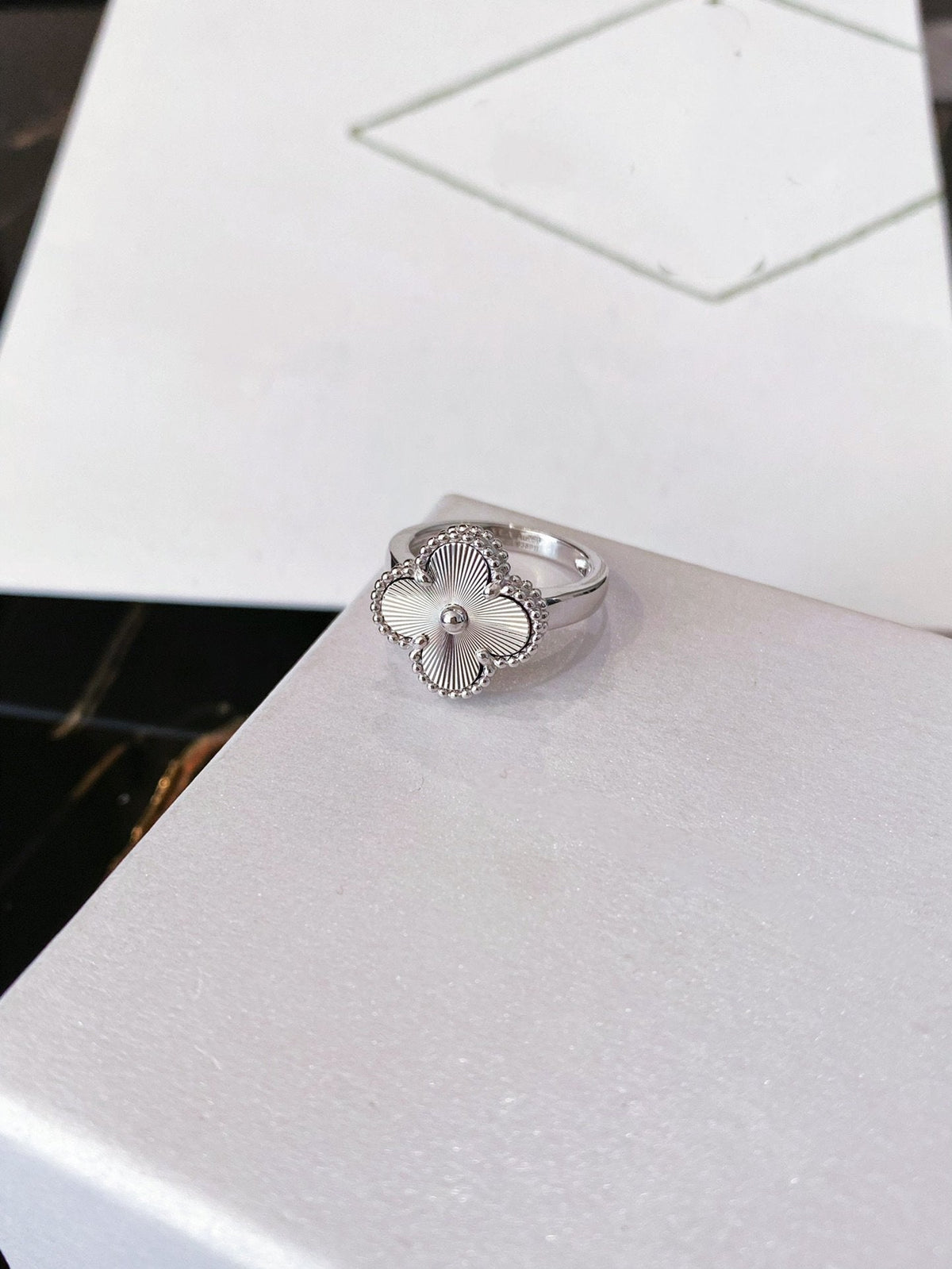 [⭐Reverie Jewels]CLOVER SILVER RING