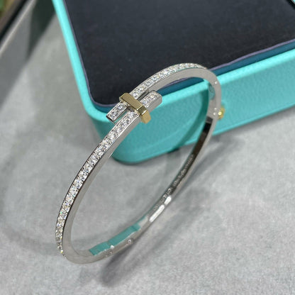 [Reverie Jewels]EDGE DIAMOND GOLD SILVER BRACELET