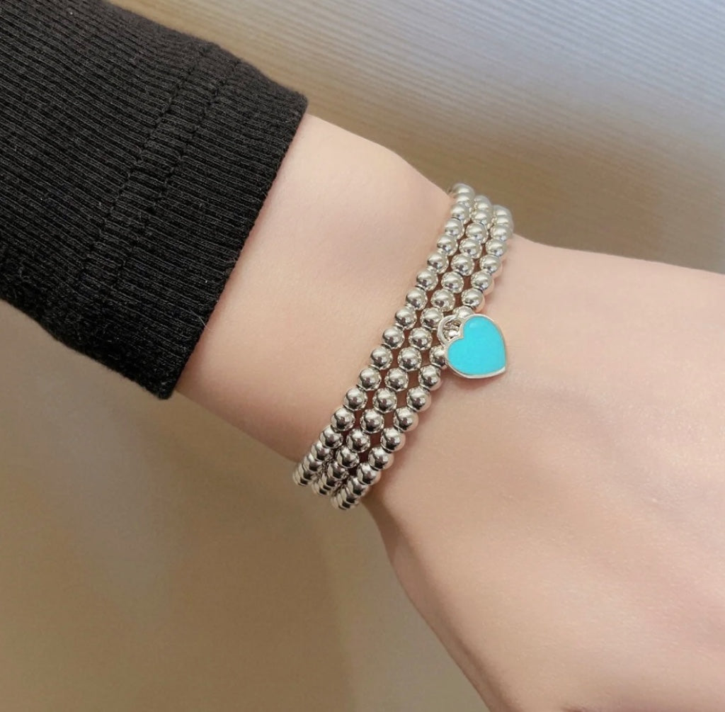 [Reverie Jewels]RETURN TO TIF SILVER BEAD NECKLACE