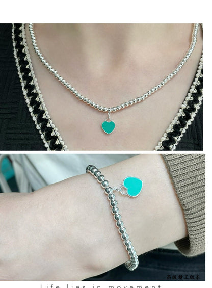 [Reverie Jewels]RETURN TO TIF SILVER BEAD NECKLACE