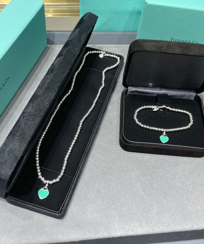 [Reverie Jewels]RETURN TO TIF SILVER BEAD NECKLACE
