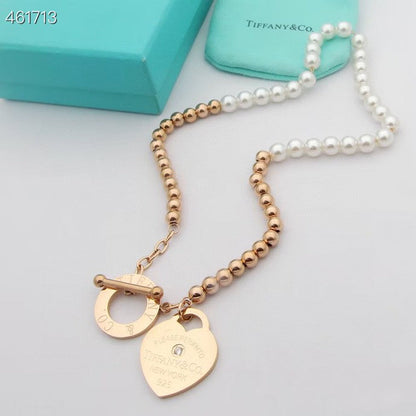 [Reverie Jewels]RETURN TO TIF HEART TAF BEAD PEARL BRACELET