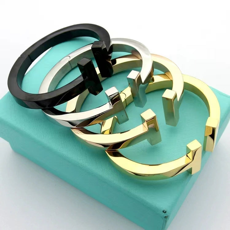 [Reverie Jewels]T SQUARE OPEN BRACELET