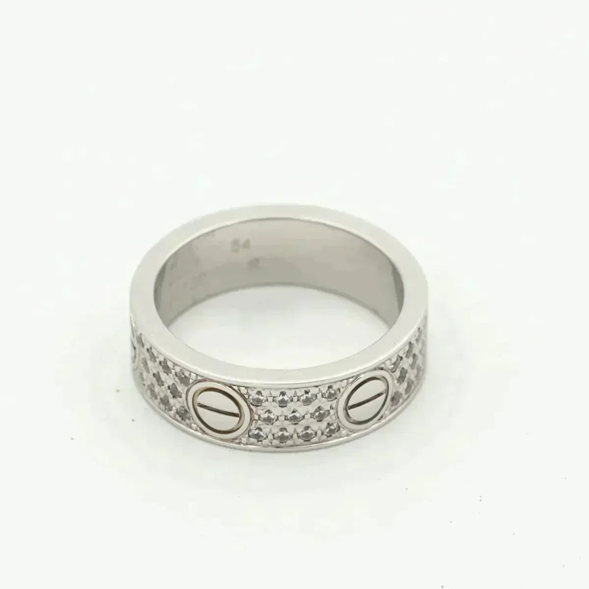 [⭐Reverie Jewels]LOVE RING 5.5MM DIAMONDS PAVED