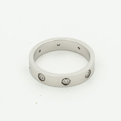 [⭐Reverie Jewels]LOVE RING 3.6MM 8 DIAMONDS