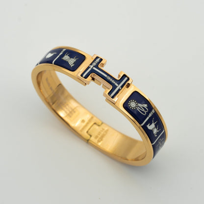 [⭐Reverie Jewels]H BRACELET BLUE CERAMIC