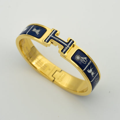 [⭐Reverie Jewels]H BRACELET BLUE CERAMIC