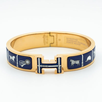 [⭐Reverie Jewels]H BRACELET BLUE CERAMIC