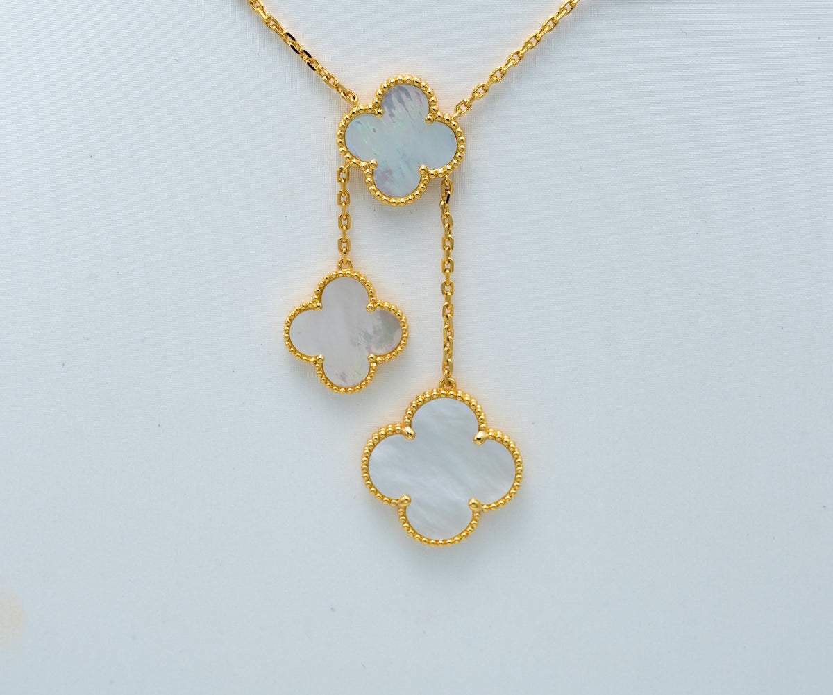 [⭐Reverie Jewels]CLOVER MOTHER OF PEARL NECKLACE 6 MOTIF