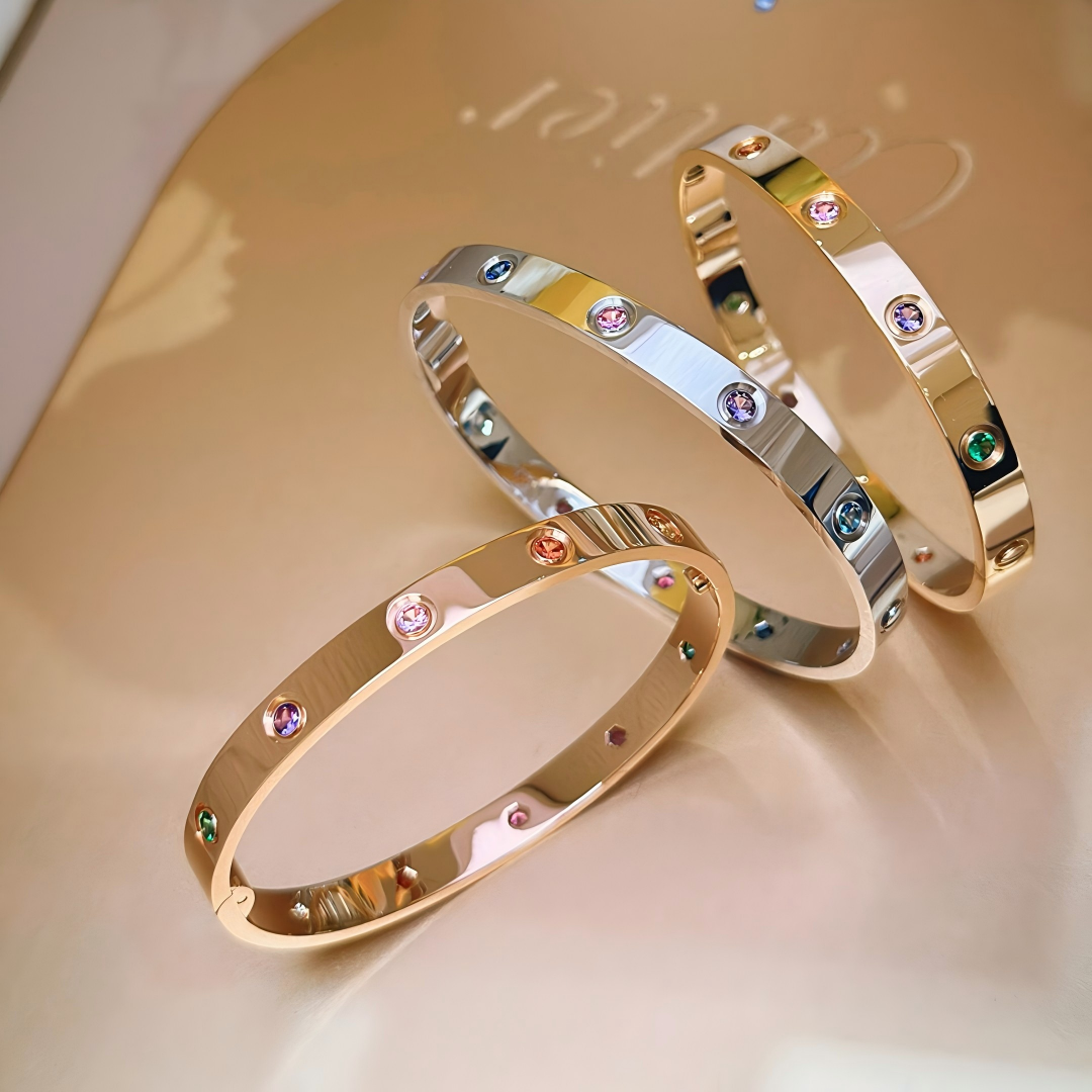 [⭐Reverie Jewels] 2026 RAINBOW LOVE BRACELET 6.1MM  10 DIAMONDS