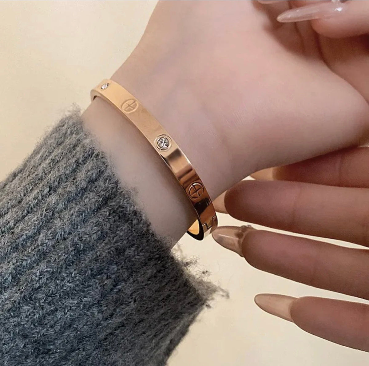 [⭐Reverie Jewels] 2026 RAINBOW LOVE BRACELET 6.1MM  10 DIAMONDS
