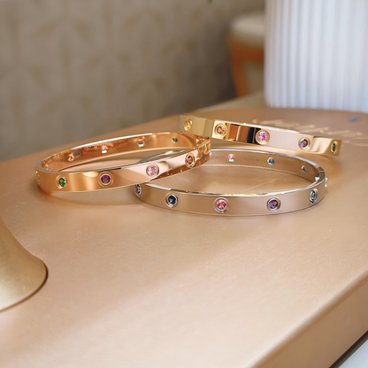 [⭐Reverie Jewels] 2026 RAINBOW LOVE BRACELET 6.1MM  10 DIAMONDS