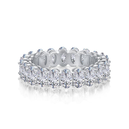 [Reverie Jewels]Ornate Oval Cut Tennis Ring