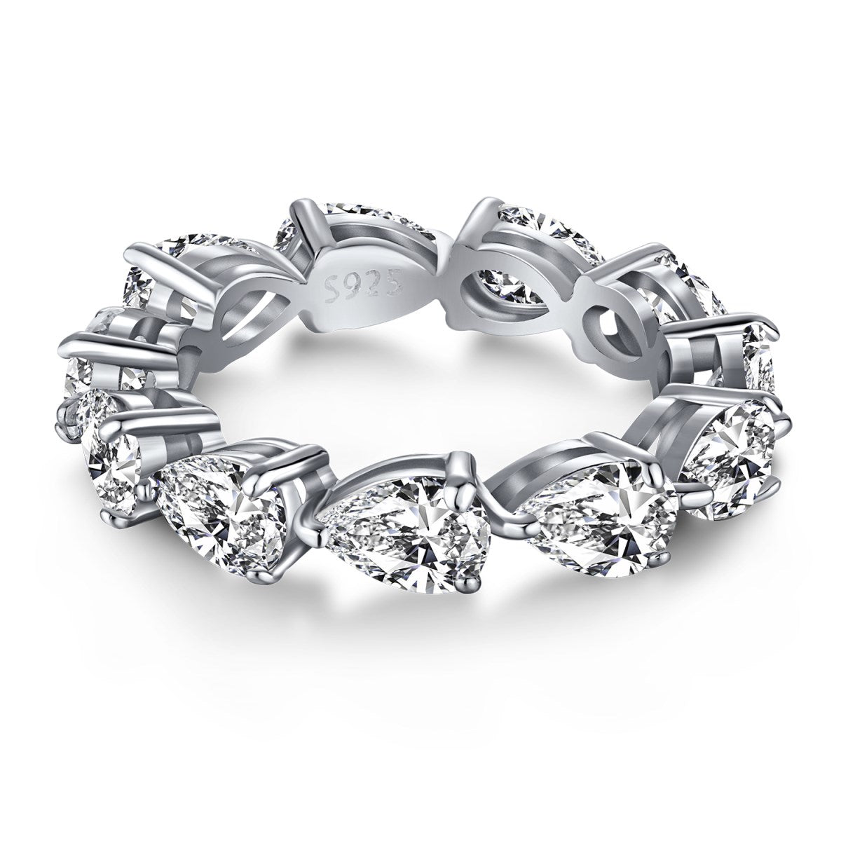 [Reverie Jewels]Exquisite Pear Cut Tennis Ring