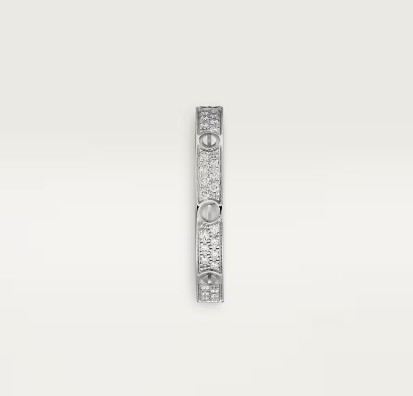 [⭐Reverie Jewels]LOVE RING 2.6mm-wide full-diamond ring silver