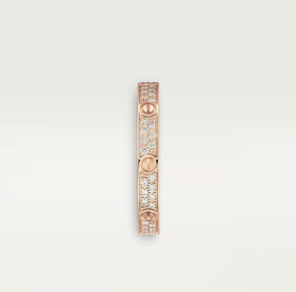 [⭐Reverie Jewels]LOVE RING 2.6mm-wide full-diamond ring Rose Gold