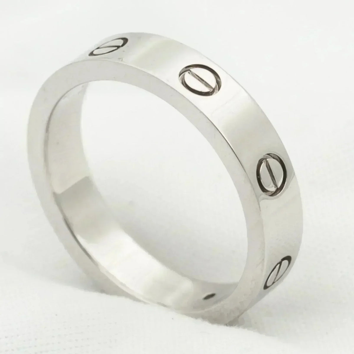 [⭐Reverie Jewels]LOVE RING 4MM 1 DIAMOND SILVER