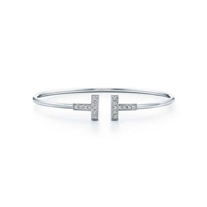[Reverie Jewels]T BRACELET 1.8MM DIAMOND SILVER