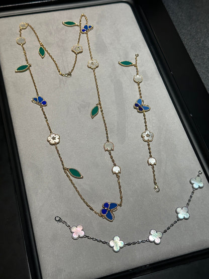 [⭐Reverie Jewels] 26 NEW CLOVER 15 MOTIFS LUCKY NECKLACE