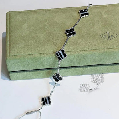 [⭐Reverie Jewels] CLOVER 5 MOTIF PULSAR STONE BRACELET COLLECTION