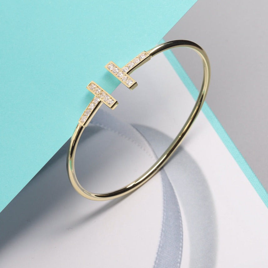 [Reverie Jewels]T BRACELET 1.8MM GOLD DIAMOND