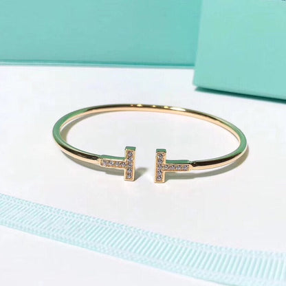 [Reverie Jewels]T BRACELET 1.8MM GOLD DIAMOND