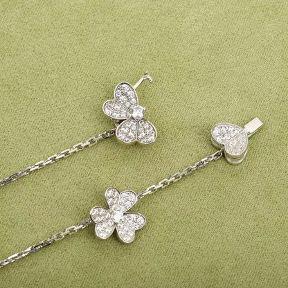 [⭐Reverie Jewels]FRIVOLE SILVER 9 FLOWERS NECKLACE