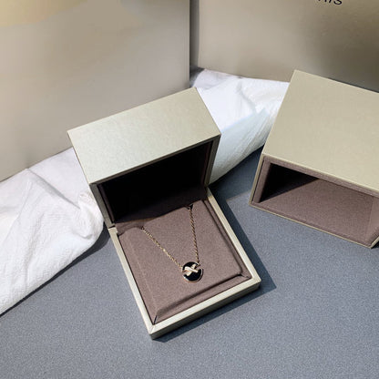 [⭐Reverie Jewels]JEUX DE PINK GOLD DIAMOND NECKLACE