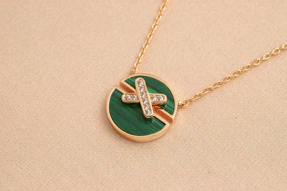 [⭐Reverie Jewels]JEUX DE ROSE GOLD DIAMOND NECKLACE