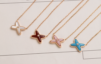 [⭐Reverie Jewels]JEUX DE NECKLACE 1 DIAMOND