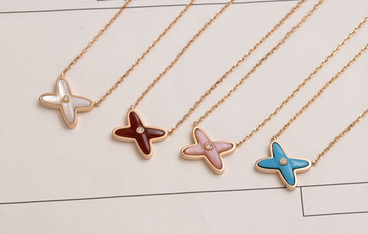 [⭐Reverie Jewels]JEUX DE NECKLACE 1 DIAMOND