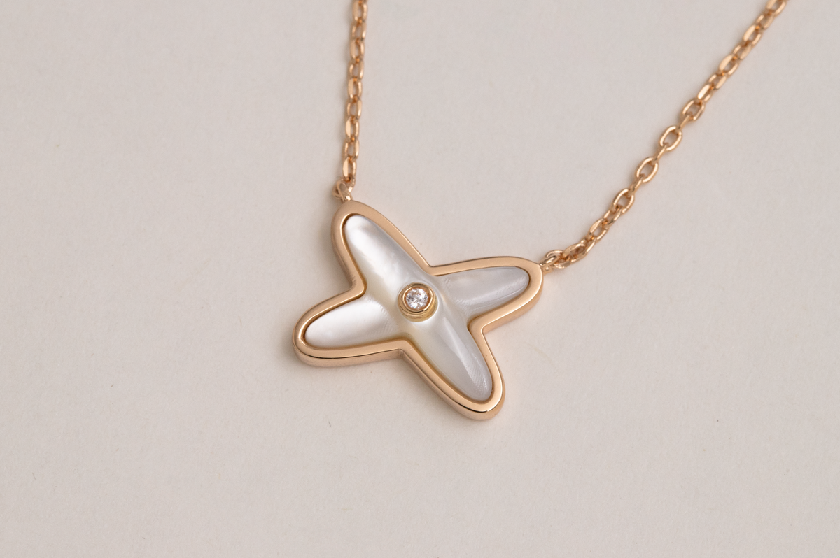 [⭐Reverie Jewels]JEUX DE NECKLACE 1 DIAMOND