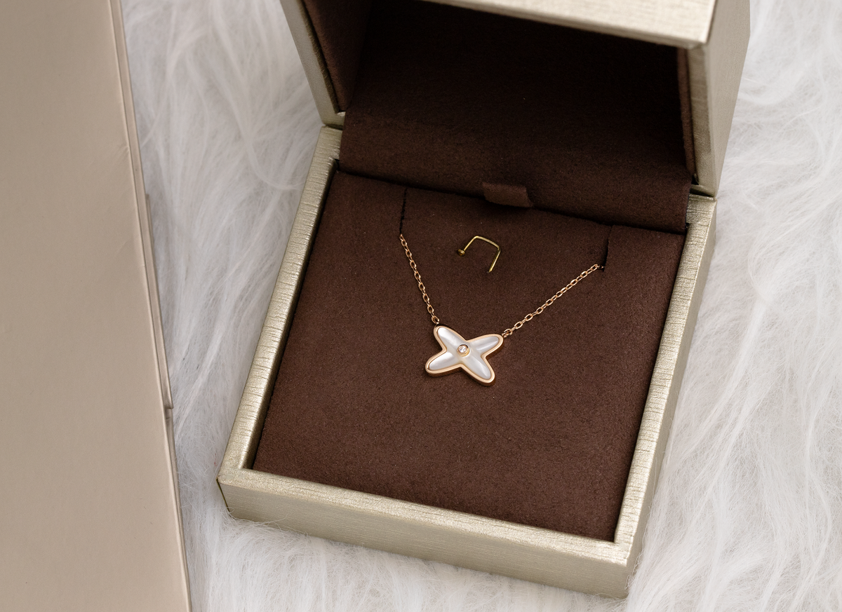 [⭐Reverie Jewels]JEUX DE NECKLACE 1 DIAMOND