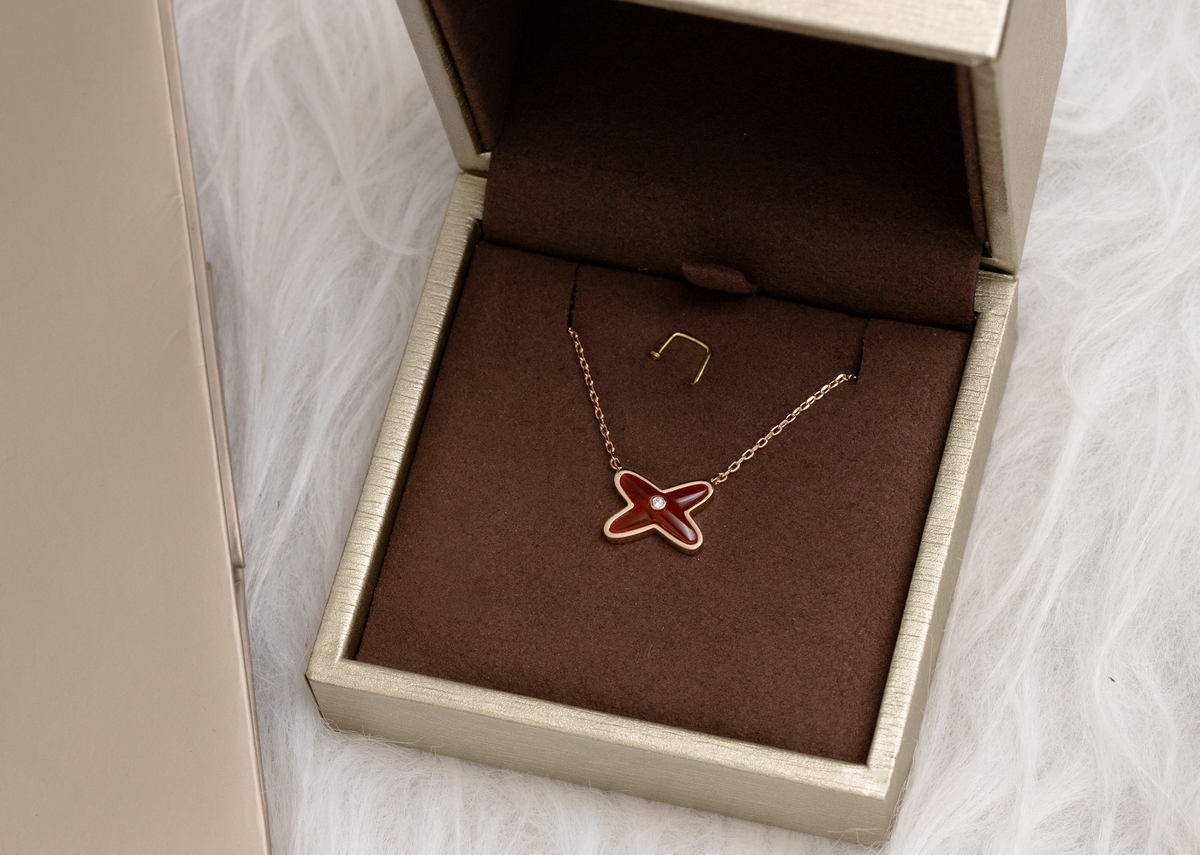 [⭐Reverie Jewels]JEUX DE NECKLACE 1 DIAMOND