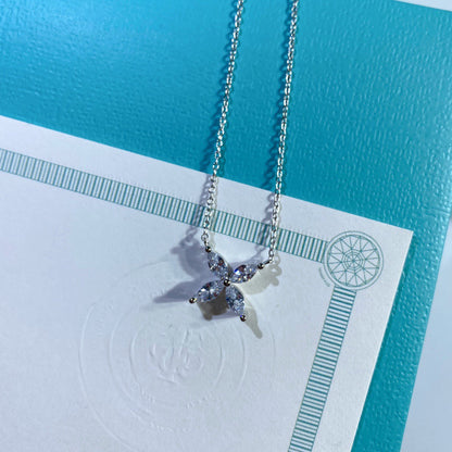 [Reverie Jewels]PLATINUM AND DIAMOND VICTORIA PENDANT NECKLACE